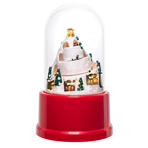Mr. Christmas 22977 Animated Musical Cloche Holiday Decorations One Size Red and White