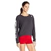 Reebok Damen One Series Speedwick Graphic Crew Shirt, Damen, Coal R