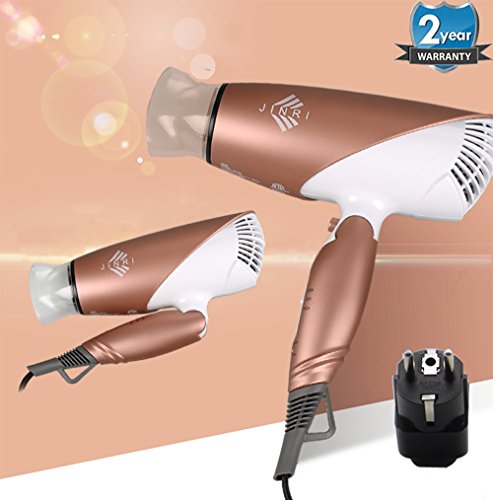 Travel blow dryer, dual voltage negative ionic professi…