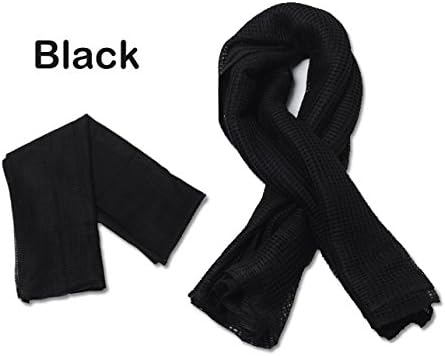 Hansoul Tactical Desert Scarf Wrap Camouflage Netting Shemagh Head Neck Scarf Sniper Face Veil For Wargame Sports Outdoor Activities