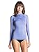 Roxy Juniors' XY Long Sleeve Rash Guard, Chambray, Medium