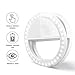 Selfie Ring Light, Oternal Selfie Light Rechargeable Portable Clip-on Selfie Fill Ring Light for iPhone Android Smart Phone Photography, Camera Video, Girl Makes up (White)