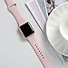 Laffav Compatible with iWatch Band 38mm 40mm for Women Men, Small/Medium, Silicone Sport Replacement Band Compatible with Apple Watch Series 3, Series 4, Series 2, Series 1, White, Pink Sand, Gray
