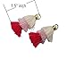 Pamir Tong 20pcs Triple Layer Ombre Tassel, Dangle Earrings Statement Layered Tassel Drop Earrings, Cotton Tassels GD190 (20pcs multi-color)