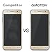 OMOTON Galaxy J5 Screen Protector (2015 Version) [2 Pack] - Tempered Glass Screen Protector for Samsung Galaxy J5 (2015) with [9H Hardness] [Crystal Clear] [No-Bubble]
