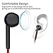 TOBETB Wired Sports Earbuds In Ear Headphones for iPhone Android Laptop Black & Red