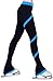 Figure Skating Spiral Polartec Polar Fleece Pants (Deep Sky Blue, Child Medium)