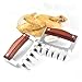 JEANTRIX Meat Claws,Meat Shredder Claws, Stainless Steel BBQ Meat Claws for Shredding Meat with Wood Heat Resistant Handle (Gules)