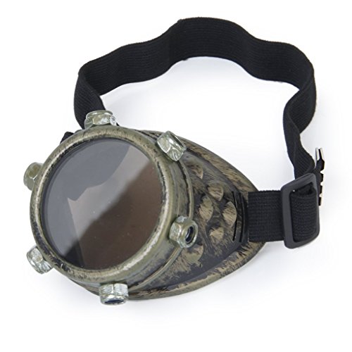 Safety goggles - TOOGOO(R)Safety goggles Vintage Steampunk goggles cyclops goggles Gothic Cosplay Costume for the left eye (Bronze)