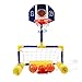Dimple Multi-Sport Floating Reinforced Basketball and Soccer Goal Pool Set, with 2 Nets, 3 Small Inflatable Balls and Pump, Tons of Fun