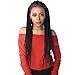 Sensationnel Lace Front Wig Cloud 9 Swiss Lace 13X7 Lace Parting Braid Lace Wig Feed In Fulani Cornrow (1B)