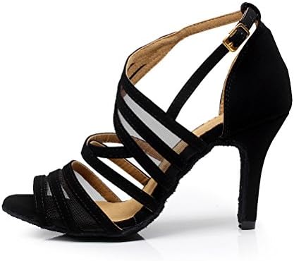 CXS Ladies Open Toe Party Wedding Heels Ballroom Dance Shoes for Salsa Tango and Practice, 2.75" Heel
