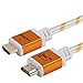 SHD HDMI Cable 4kx2k Ultra 2.0V Support 3D,Ethernet,1080P -50Feet-Golden