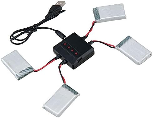 4pcs 3.7v 720mah Lipo Battery with 4 In 1 Battery Charger for Syma X5SW X5 X5C X5C-1 RC Quadcopter Drone Parts