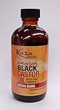 Kuza Naturals Extra Dark Jamaican Castor Oil, Black