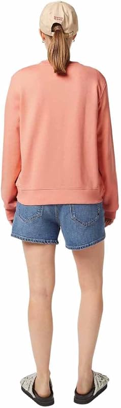 Chest Artwork Fitted Sweatshirt, Donna, Peach Pink, XS