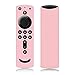 Remote Cover for Fire TV Stick 4K, Silicone Remote case for Fire TV Cube/Fire TV(3rd Gen) Compatible with All-New 2nd Gen Alexa Voice Remote Control, Lightweight Anti-Slip Shockproof (Pink)