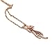 ISAACSONG.DESIGN Sterling Silver Rose Gold Cat Moon Charms Pendant Necklace for Women(Gold)