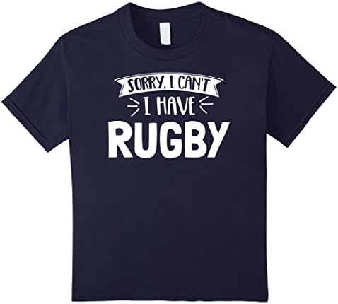 unisex-child Rugby T-Shirt for Girls, Women, Boys &amp; Men 12 Navy