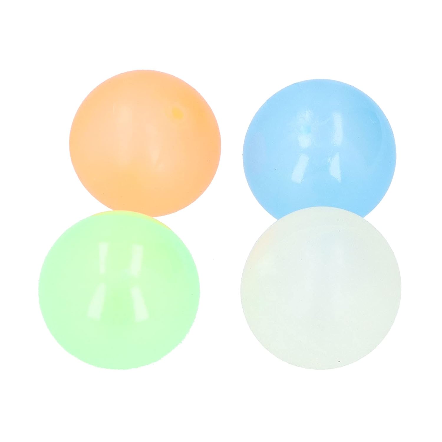 Glow Sticky Balls, Ceiling Balls Sticky Ball Stress Relief Toys 4Pcs