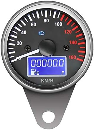 12V Motorcycle Speedometer Backlight Digital Fuel Meter Odometer Gauge