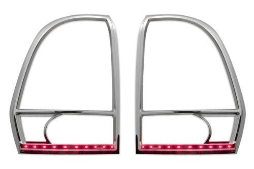 Razer Auto 2002-2009 Chevrolet Trailblazer Led Tail Light Bezel Trim Cover