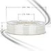 AMOLEN 3D Printer Filament, White Silk 1.75mm PLA Filament +/- 0.03 mm, 225g(0.5lb), Includes Sample Bronze Filament - 100% USA