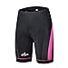 CYCEOS Womens Cycling Shorts with 4D Gel Padded - Breathable Women Bike Shorts Lightweight Biker Pants for Outdoor Biking Riding (X-Large, Red)