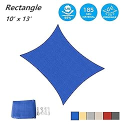 AsterOutdoor Sun Shade Sail Rectangle 10' x 13' UV