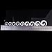 9 Pairs White Ear Stretcher Expander Plugs Acrylic Spiral Taper Tunnel