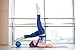 Healthies Small Exercise Ball - 9 Inch Fitness Ball for Physical Therapy, Pilates, Yoga, Barre, Stability Ball, Shoulder and Core Training - with Straw