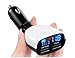 USB Car Charger, Awakelion Quick Charge 2.0 LED 2-Port USB Phone Charger(3.4A / 30W) with Voltage Meter Monitor LCD Screen Display for All Devices