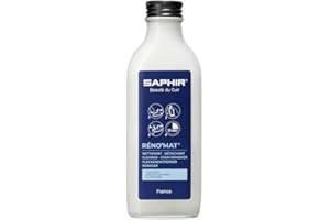 Saphir Reno’Mat Cleaner – 100ml – Deep Cleaner for Smooth Surfaces, Removes Stains, Dirt & Old Polish Build-Up – Prepares Sho