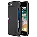 Trianium iPhone 8 Wallet Case [Walletium Series] for Apple iPhone 8 / iPhone 7 Case Wallet Credit Card Protective Holder Enhanced Grip/Card Slot Holder Cover [Heavy Duty Protection] - Black