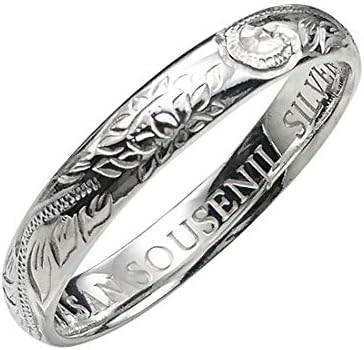 Hawaiian Jewelry Ring Silver 925 Amulet Size 7-29