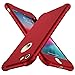 iPhone 8 Case, iPhone 7 Case, with[ Tempered Glass Screen Protector] ORETech 360° Full Body Shockproof Protection Cover Ultra-Thin Hard PC + Soft Rubber Silicone for iPhone 7/8-4.7''- Red