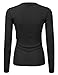 JJ Perfection Women's Long Sleeve Henley Thermal Top
