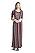 82 Days Women'S Rayon Span Printed Maxi Dress with Elastic Waistband - Solid