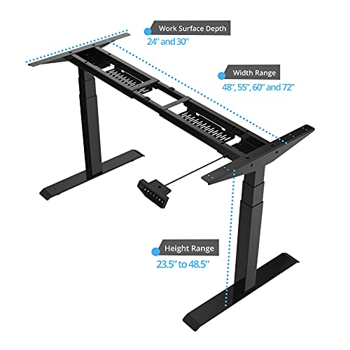 Magnus Now Hilo Sit Stand Desk Base Frame with Adjustable Height for