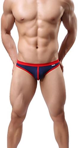 CAESER ARCHY Men's Underwear Sexy Low Bikini Low Rise Mesh Briefs One Pack Thong