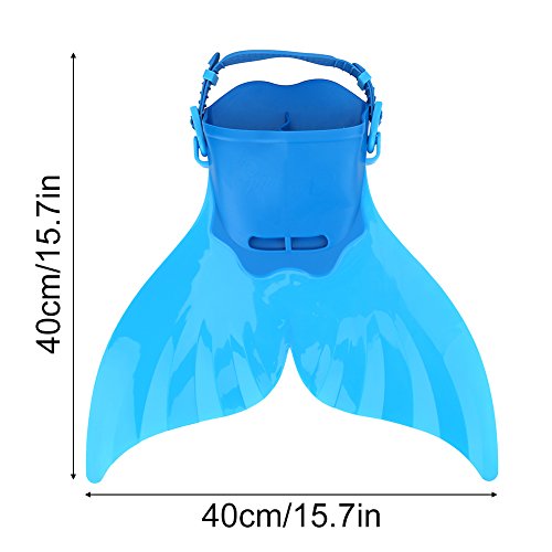 Asixx Swimming Flippers for Kids, Kid Swimming Fin Children Monofin Flippers Diving Scuba Foot Training Shoes Soft material Comfortable Wearing - Thumbnail 5