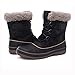 GLOBALWIN Men's Waterproof Winter Boots (12 M US Men's, 1723Black)