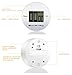 SMARTRO Digital Kitchen Timer Countdown Up Timer with Long Loud Alarm Big LCD Display Magnetic Back (2 Pack)