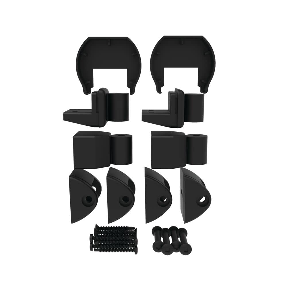 Photo 1 of VersaRail Winchester Aluminum Rail Level Angle Bracket Kit, Matte Black