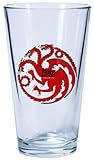 Game of Thrones Pint Glass: Targaryen Sigil