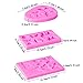 3 Pieces Butterfly Silicone Mold Gummy Candy Cake Baking Fondant Mold Pink Chocolate Mold Non-stick DIY Tool for Cake Decorating Polymer Clay