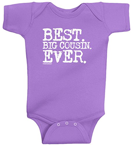 Threadrock Baby Girls’ Best Big Cousin Ever Infant Bodysuit