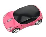Welltop® Ferrari wireless mouse Computer Mice fashion super car shaped game mice 2.4Ghz optical mouse for pc laptop computer (Pink)