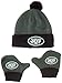 OTS NFL New York Jets Infant Pow Pow Knit Cap & Mittens Set, Team Color, Infant
