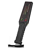 Security Metal Detector, Adjustable Hand-held Sensitivity Super Wand Scanner with 16 LED Lights for Airport, Open Port, Frontier, Company Entrance (9V Non-rechargeable Battery Included -10~65)